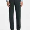 Gemusterte Slim-Fit-Hose aus Stretchwolle