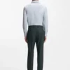 Gemusterte Slim-Fit-Hose aus Stretchwolle