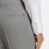 Gemusterte Slim-Fit-Hose aus Stretchwolle