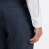 Gemusterte Slim-Fit-Hose aus Stretchwolle