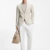 Gemusterte Slim-Fit-Jacke aus Baumwollmischung Gemusterte Slim-Fit-Jacke aus Baumwollmischung