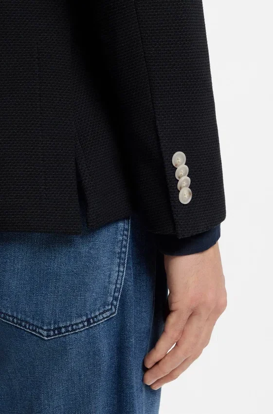 Gemusterte Slim-Fit-Jacke aus Baumwollmischung Gemusterte Slim-Fit-Jacke aus Baumwollmischung
