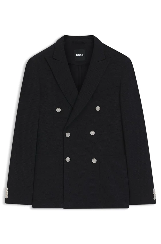 Gemusterte Slim-Fit-Jacke aus Baumwollmischung Gemusterte Slim-Fit-Jacke aus Baumwollmischung