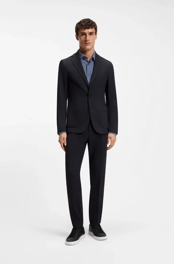 Gemusterte Slim-Fit-Jacke aus einer Wollmischung Gemusterte Slim-Fit-Jacke aus einer Wollmischung