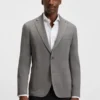 Gemusterte Slim-Fit-Jacke aus komfortablem Stretch-Material Gemusterte Slim-Fit-Jacke aus komfortablem Stretch-Material