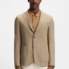 Gemusterte Slim-Fit-Jacke aus komfortablem Stretch-Material Gemusterte Slim-Fit-Jacke aus komfortablem Stretch-Material