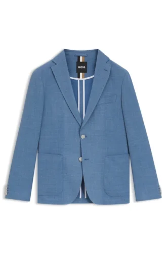 Gemusterte Slim-Fit-Jacke aus komfortablem Stretch-Material