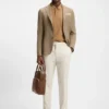 Gemusterte Slim-Fit-Jacke aus komfortablem Stretch-Material Gemusterte Slim-Fit-Jacke aus komfortablem Stretch-Material