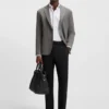 Gemusterte Slim-Fit-Jacke aus komfortablem Stretch-Material Gemusterte Slim-Fit-Jacke aus komfortablem Stretch-Material