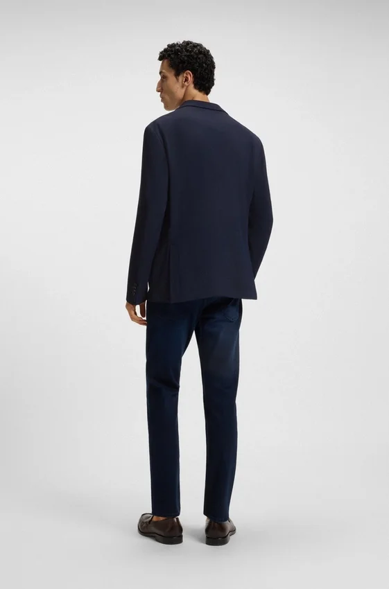 Gemusterte Slim-Fit-Jacke aus komfortablem Stretch-Material Gemusterte Slim-Fit-Jacke aus komfortablem Stretch-Material