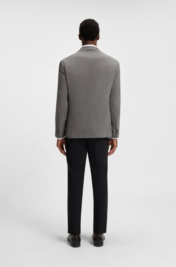 Gemusterte Slim-Fit-Jacke aus komfortablem Stretch-Material Gemusterte Slim-Fit-Jacke aus komfortablem Stretch-Material