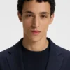 Gemusterte Slim-Fit-Jacke aus komfortablem Stretch-Material Gemusterte Slim-Fit-Jacke aus komfortablem Stretch-Material