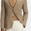 Gemusterte Slim-Fit-Jacke aus komfortablem Stretch-Material Gemusterte Slim-Fit-Jacke aus komfortablem Stretch-Material