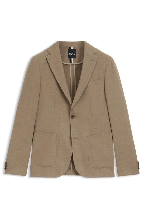Gemusterte Slim-Fit-Jacke aus komfortablem Stretch-Material Gemusterte Slim-Fit-Jacke aus komfortablem Stretch-Material
