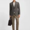 Gemusterte Slim-Fit-Jacke aus Schurwolle Gemusterte Slim-Fit-Jacke aus Schurwolle