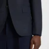 Gemusterte Slim-Fit-Jacke aus Schurwolle