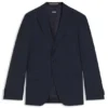 Gemusterte Slim-Fit-Jacke aus Schurwolle