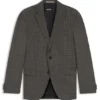 Gemusterte Slim-Fit-Jacke aus Schurwolle Gemusterte Slim-Fit-Jacke aus Schurwolle