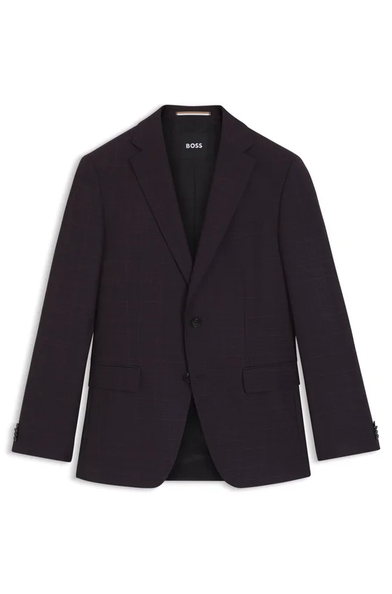Gemusterte Slim-Fit-Jacke aus Schurwolle Gemusterte Slim-Fit-Jacke aus Schurwolle