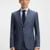 Gemusterte Slim-Fit-Jacke aus Stretchstoff