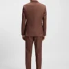 Gemusterte Slim-Fit-Jacke aus Stretchstoff