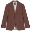 Gemusterte Slim-Fit-Jacke aus Stretchstoff