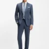 Gemusterte Slim-Fit-Jacke aus Stretchwolle