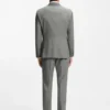 Gemusterte Slim-Fit-Jacke aus Stretchwolle