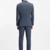 Gemusterte Slim-Fit-Jacke aus Stretchwolle