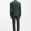 Gemusterte Slim-Fit-Jacke aus Stretchwolle