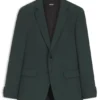 Gemusterte Slim-Fit-Jacke aus Stretchwolle