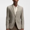 Gemusterte Slim-Fit-Jacke aus Wolle und Kaschmir