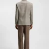 Gemusterte Slim-Fit-Jacke aus Wolle und Kaschmir