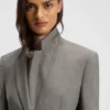 Gemusterter Slim-Fit-Blazer aus einer Wollmischung