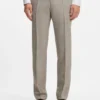 Gemusterter zweiteiliger Slim-Fit-Anzug aus einer Woll-Seiden-Mischung
