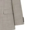 Gemusterter zweiteiliger Slim-Fit-Anzug aus einer Woll-Seiden-Mischung