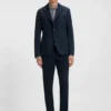 Gemustertes Slim-Fit-Hemd aus Flex-Weave-Stoff Gemustertes Slim-Fit-Hemd aus Flex-Weave-Stoff