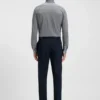 Gemustertes Slim-Fit-Hemd aus Flex-Weave-Stoff Gemustertes Slim-Fit-Hemd aus Flex-Weave-Stoff