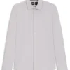 Gemustertes Slim-Fit-Hemd aus Jersey-Baumwollmischung Gemustertes Slim-Fit-Hemd aus Jersey-Baumwollmischung