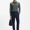 Gemustertes Slim-Fit-Hemd aus Performance-Stretch-Jersey