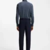 Gemustertes Slim-Fit-Hemd aus Performance-Stretch-Jersey