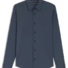Gemustertes Slim-Fit-Hemd aus Performance-Stretch-Jersey