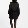 Gepolsterte Bomberjacke aus Satin