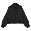 Gepolsterte Bomberjacke aus Satin