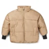 Gepolsterte Kinderjacke mit durchgehenden Monogrammen Gepolsterte Kinderjacke mit durchgehenden Monogrammen
