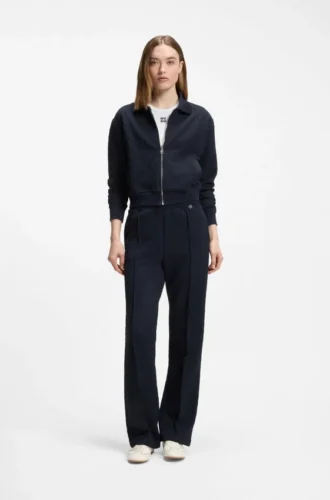 Geradlinige Trainingshose aus Diamant-Jacquard