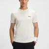Geruchsneutrales Slim-Fit-T-Shirt aus Stretch-Piqué