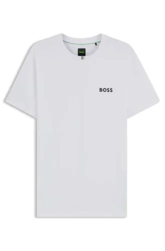 Geruchsneutrales Slim-Fit-T-Shirt aus Stretch-Piqué