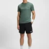 Geruchsneutrales Slim-Fit-T-Shirt aus Stretch-Piqué