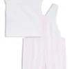 Geschenkset aus Baumwoll-Latzhose und T-Shirt für Babys